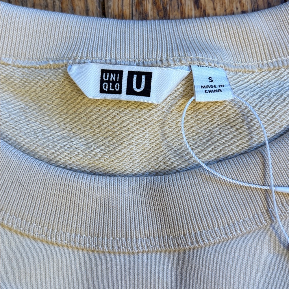 Uniqlo U crewneck sweatshirt pullover ecru S - Picture 4 of 15